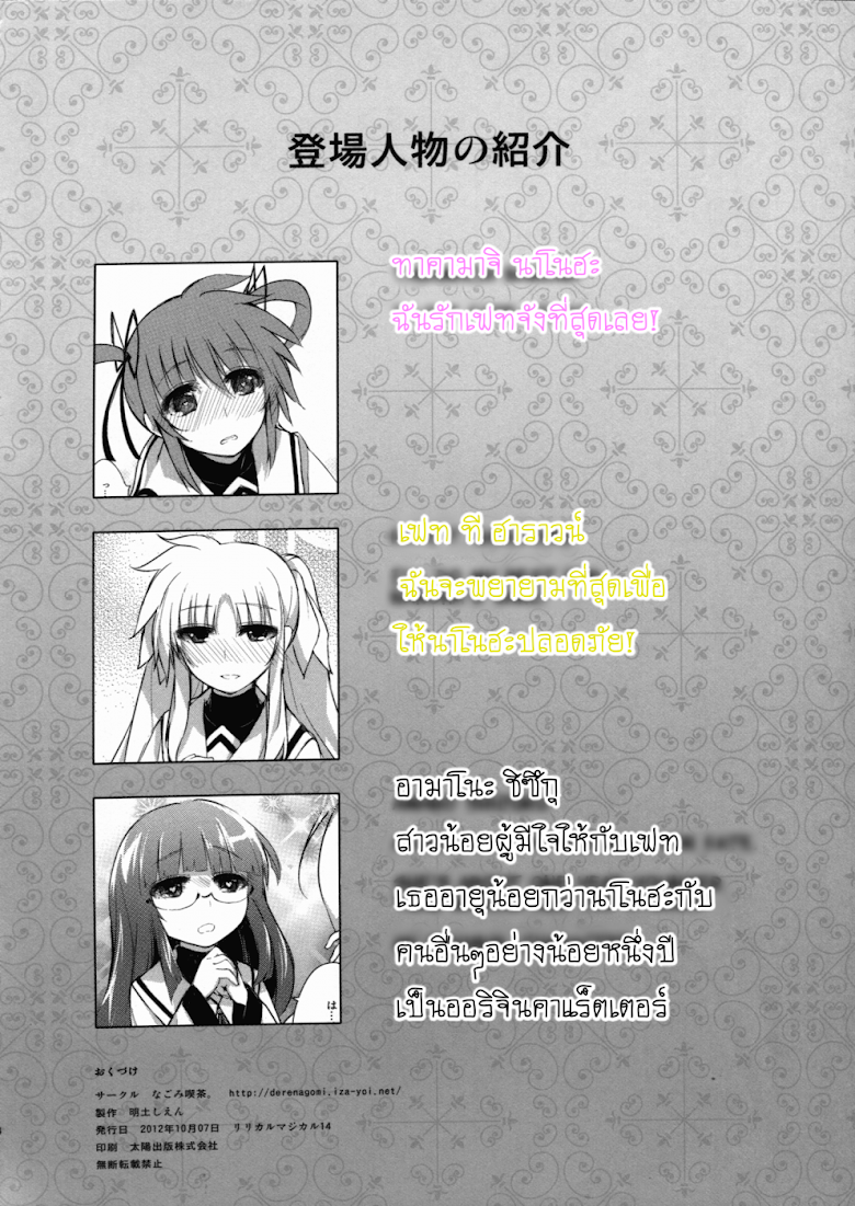 Mahou Shoujo Lyrical Nanoha dj : Lyrical Presen - หน้า 3