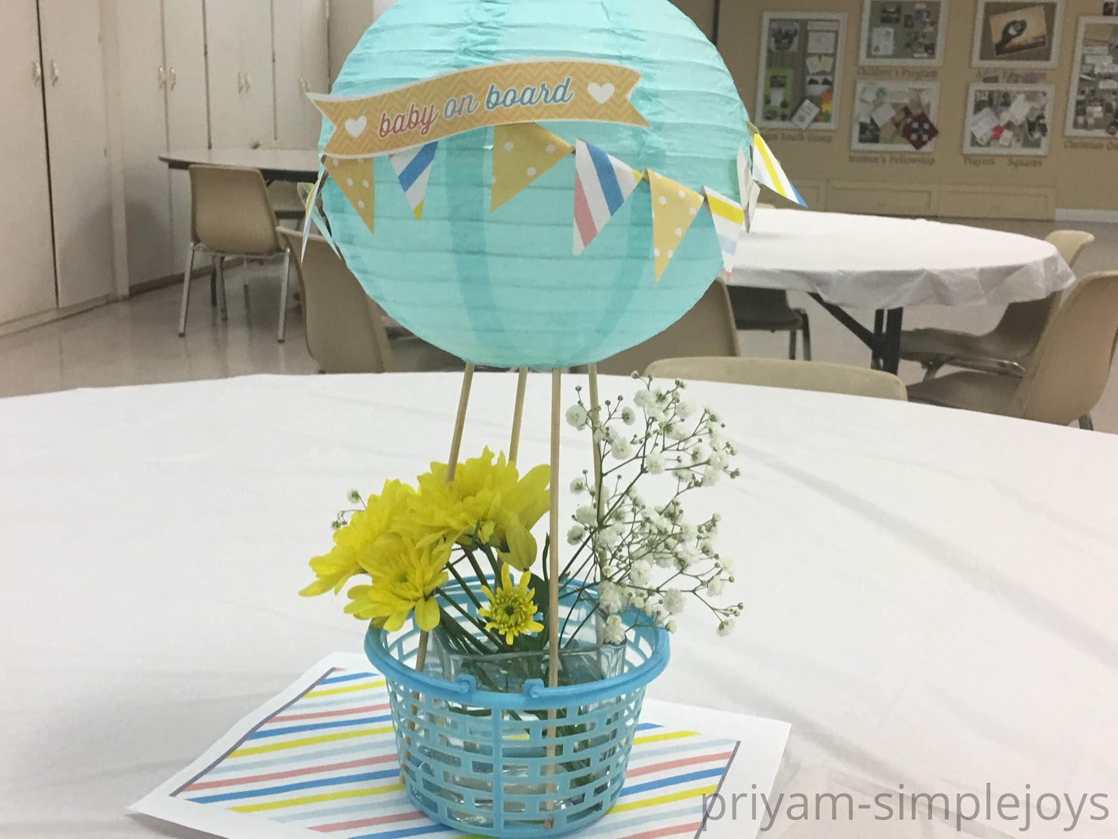 Simplejoys Hot Air Balloon Baby Shower
