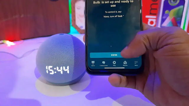 click on done here smart bulb with alexa