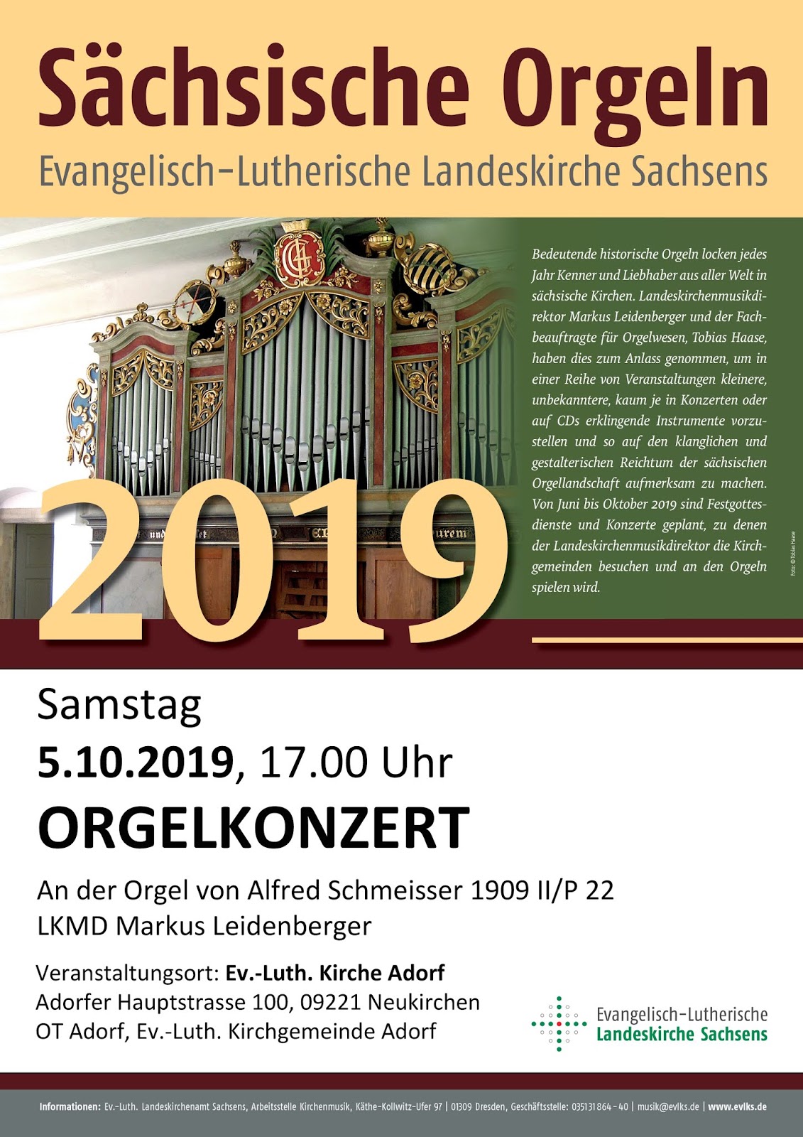 Kirche Adorf Erzgebirge 2019