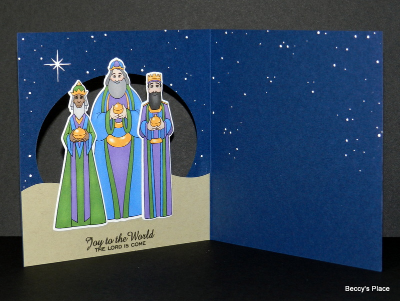Beccy's Place Video Tutorial Three Kings Card