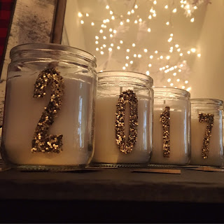  New Year's Eve diy votive candles decorations