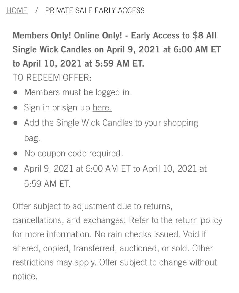Life Inside the Page Bath & Body Works Rewards Member App Single