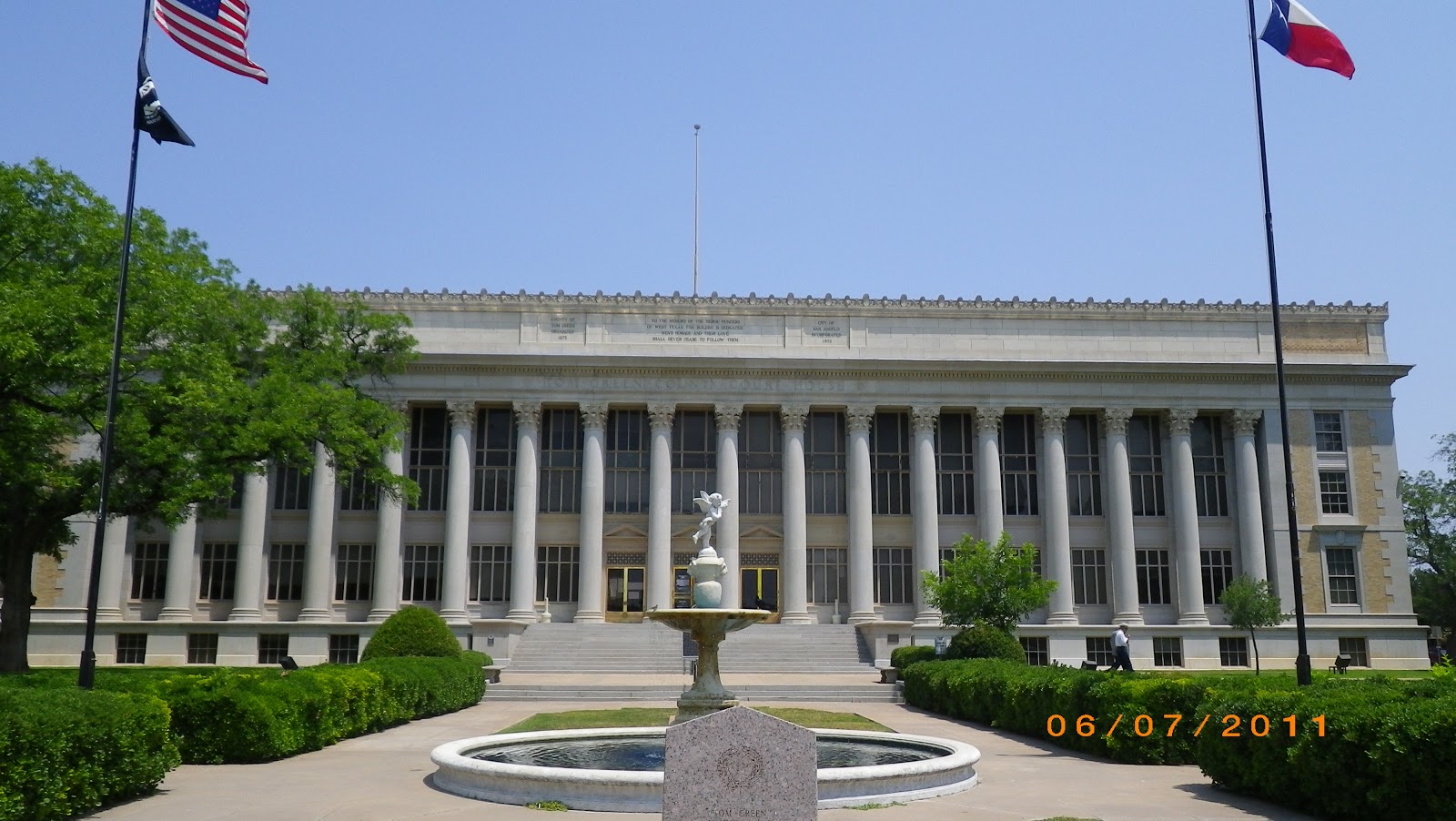 Texas Courthouse Tour Epic Summer Road trip 6/7/11 San Saba, Brady, Paint Rock, San Angelo