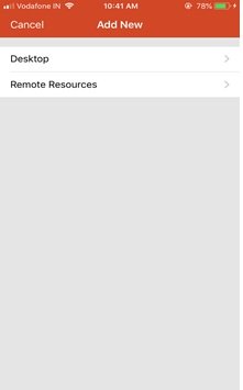 Desktop remoto per iOS