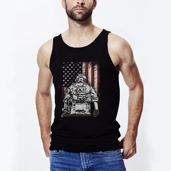 ÁO TANK TOP THỂ THAO IN HÌNH AMERICAN SOLDIER BATTLEFIELD 6560