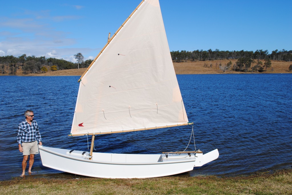 ross lillistone wooden boats: mayfly 14 launching