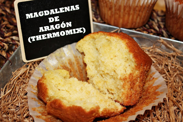 MAGDALENAS DE ARAGÓN RECETA ADAPTADA AL LIBRO COCINAR ES FACIL DE MONTSERRAT SEGUÍ