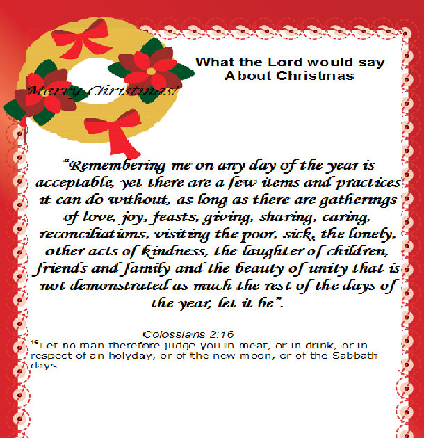 Scripture Spotlight IS CHRISTMAS, (DECEMBER 25TH) A PAGAN HOLIDAY?