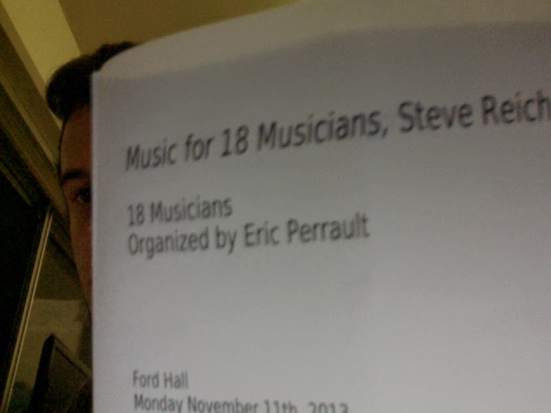 Musical Phrases Concert Report 3. Music For 18 Musicians.