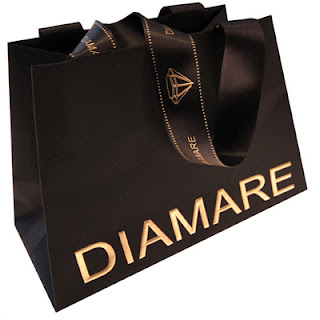 luxury paper bags with hot stamping logo