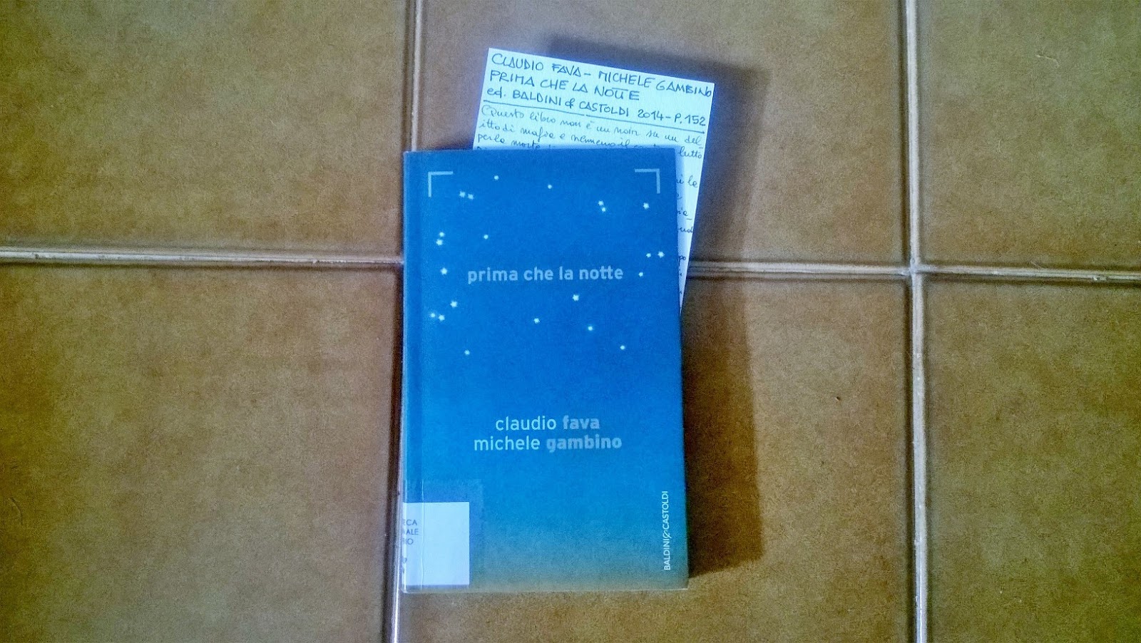 Ripensando la vita Prima che la notte