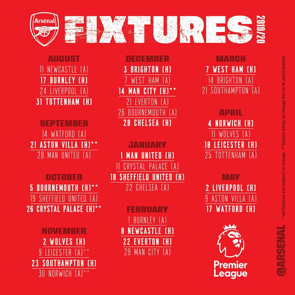 2021 jadual 22 epl Jadual perlawanan