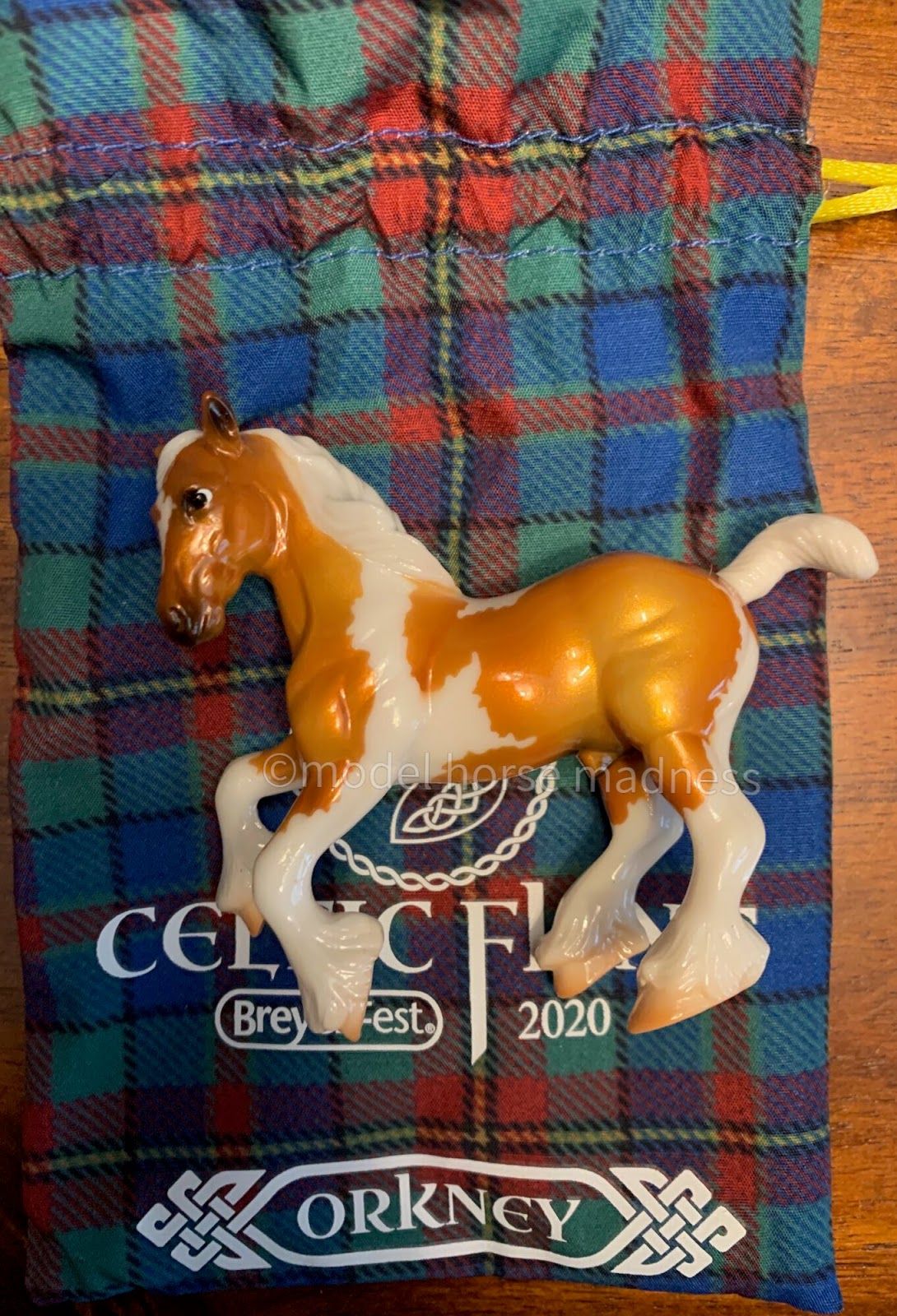 Breyer horse Pony plaid Pouch Small purse bag 