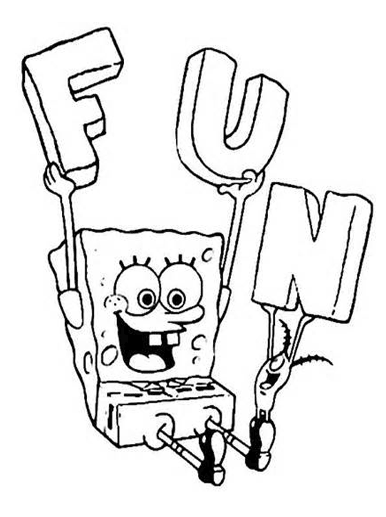 Kids Page Spongebob Coloring Pages for Kids