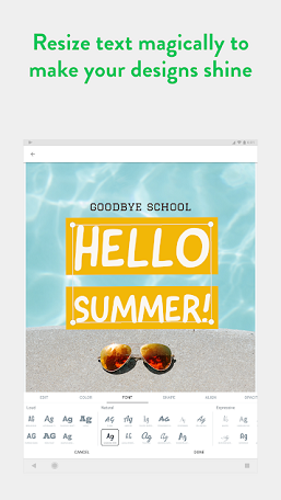 adobe spark post for android released social media graphic design
