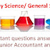 Everyday Science Notes for RPSC Junior Accountant and TRA First Paper