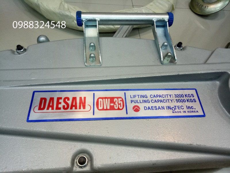 Tirfor căng cáp Daesan DW-35 3.2 tấn