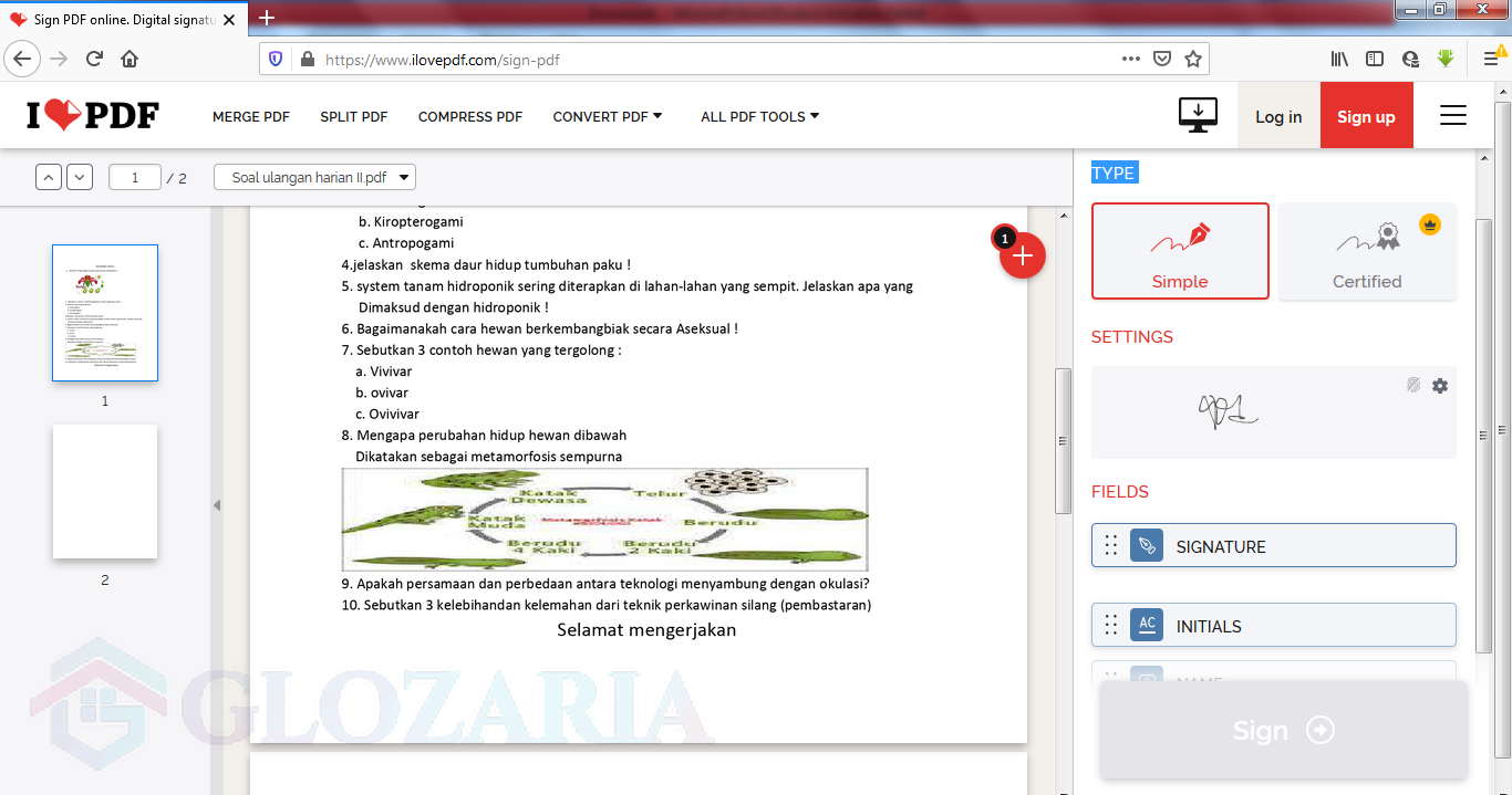 4 Cara Menambahkan Tanda Tangan Digital Pada Dokumen Pdf Dan Word Di Hp Maupun Pc Glozaria