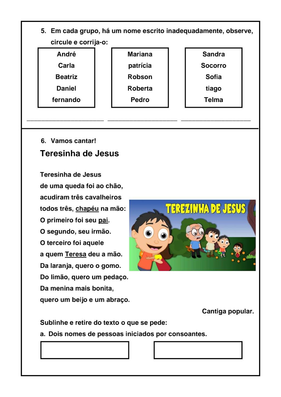 Atividade Uso Da Letra Maiúscula 4 Ano EDUCA