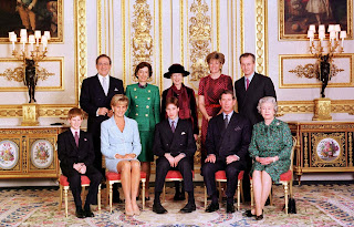 The Official Portrait Of The Royal Family On The Day Of Prince William's Confirmation At Windsor Castle. Photo Taken In The White Drawing Room. Left To Right