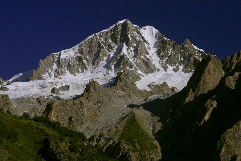 Batura Mustagh Chalt valley. Glacier in Nagar valley. Glacier in Gilgit Baltistan   Kuti Pokush 5750 m South Western end of Batura Muztagh Chalt valley Nagar, Gilgit Baltistan Pakistan