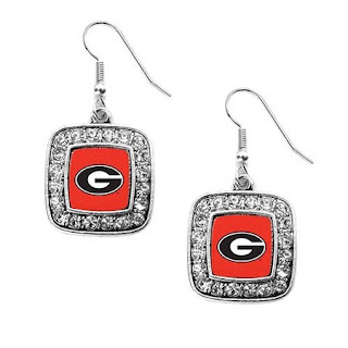 Show your support for your team with this classic styled earring set featuring the University of Georgia logo. The earrings measure 1 inch with a french hook backing. This item is made in the USA and is licensed by the university.