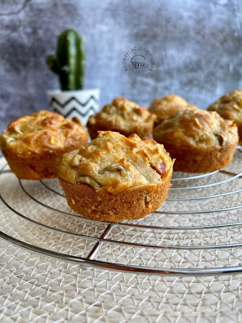 Muffins jambon olives - Fromage - Recette facile - IG bas
