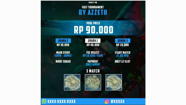 √ Cara Membuat Poster Turnamen Free Fire + 6 Desain PLP