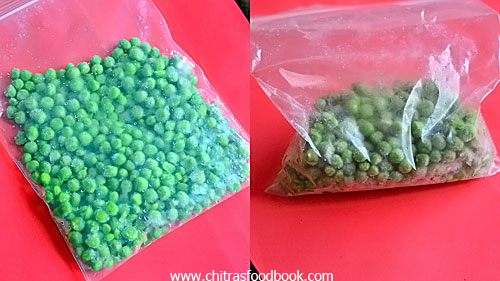 frozen green peas