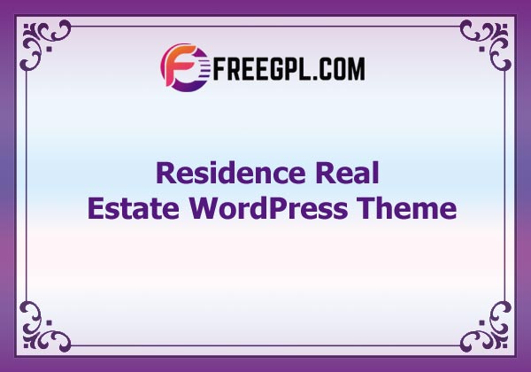 Residence Real Estate WordPress Theme Nulled Download Free