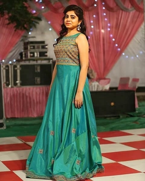 anarkali dress made by saree