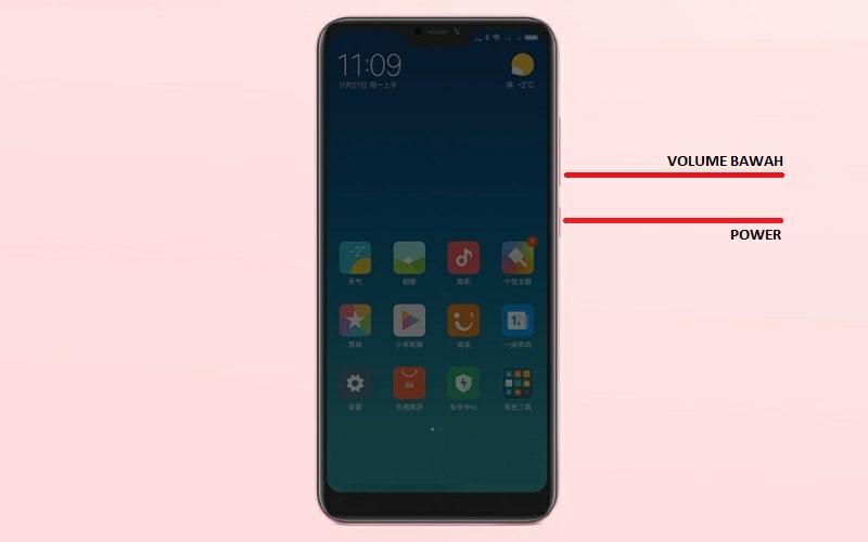 2 Cara gampang screen capture pada hp Xiaomi Mi A2