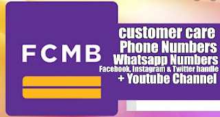 FCMB Customer Care Number, Whatsapp Number, Email And Social Media Pages