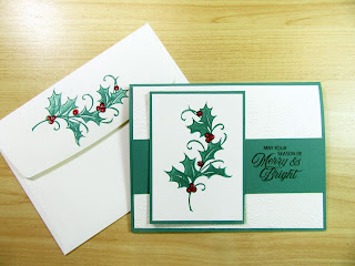Christmas Cards with Stampin'Up!'s Joyful Holly Stamp Set