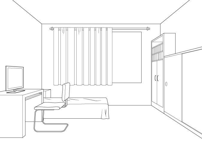 Tutorial Menggambar Ruangan Perspective Satu Arah Anidraw