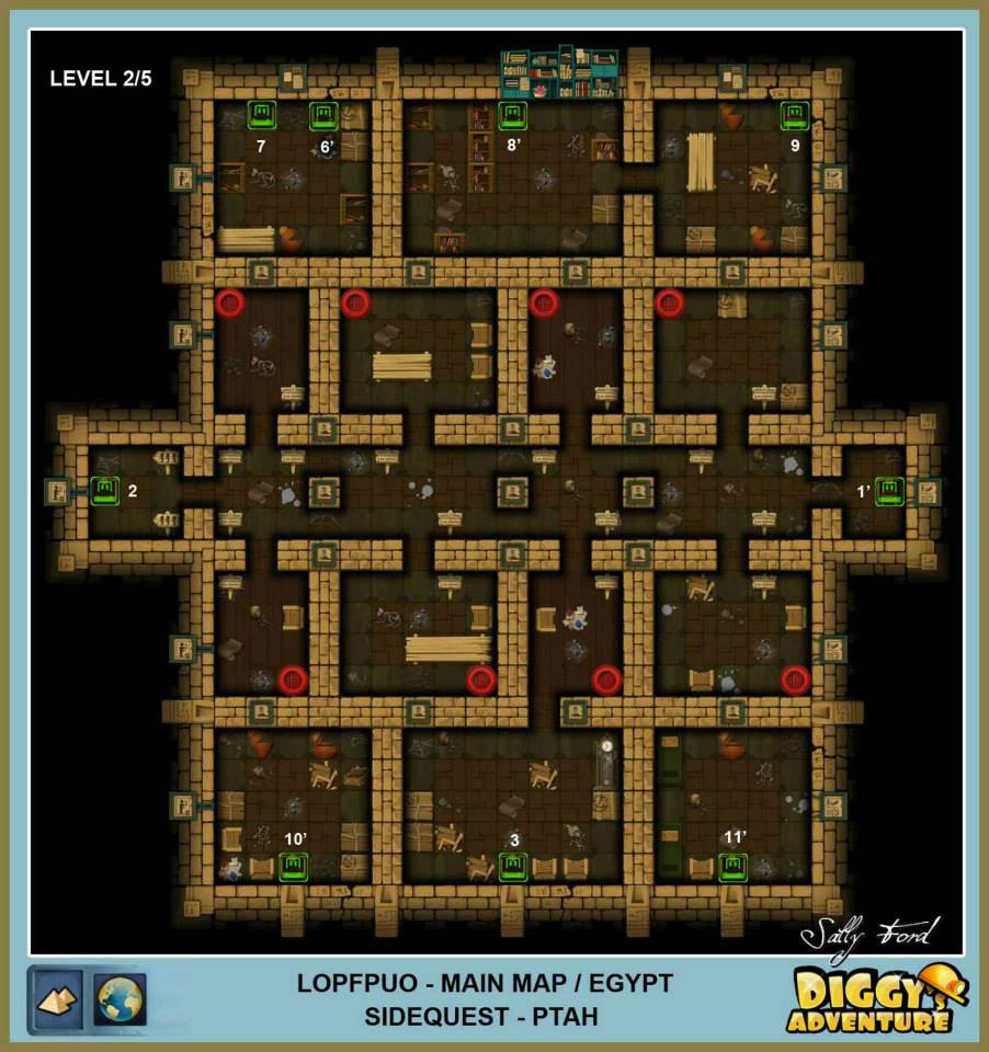 Diggy's Adventure Walkthrough: Egypt Main / Lopfpuo