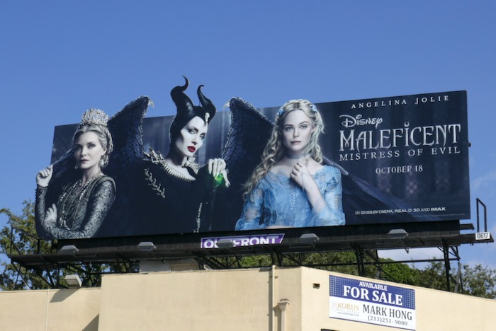 Maleficent Mistress of Evil movie billboard