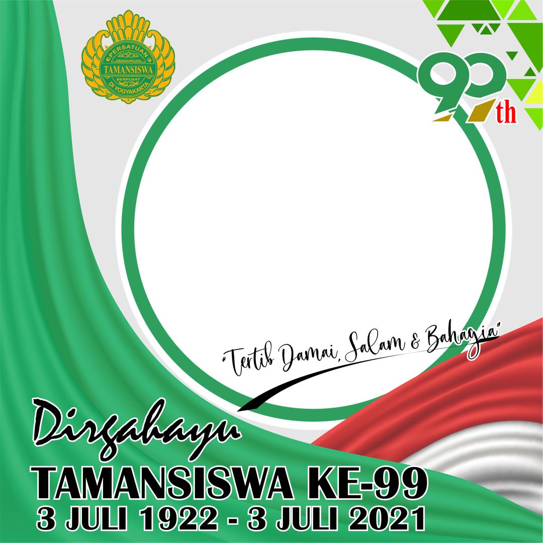 Link Template Background Bingkai Foto Twibbon Dirgahayu Tamansiswa ke-99 Tahun 2021 - Twibbonize