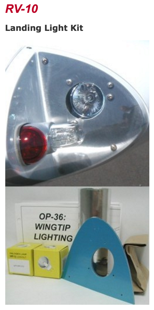 RV10 Landing Lights