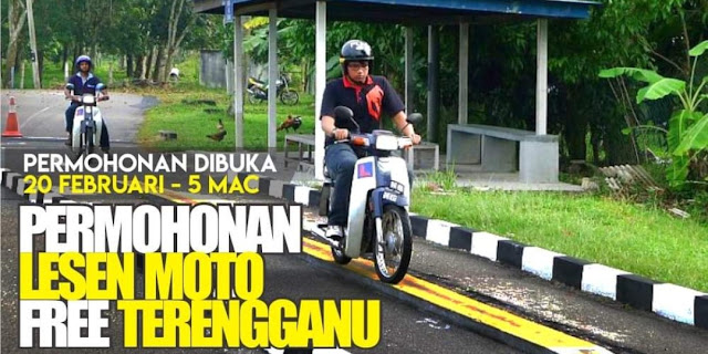 Permohonan Lesen Motosikal Percuma Terengganu Sejahtera 2022 Online