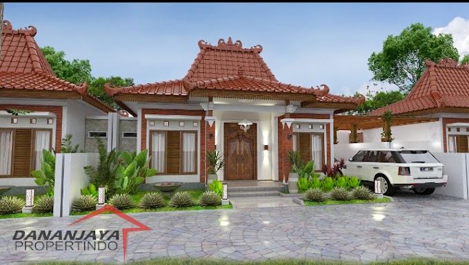 Rumah etnik jawa modern dengan desain minimalis lokasi di seputaran Pemda Sleman Yogyakarta