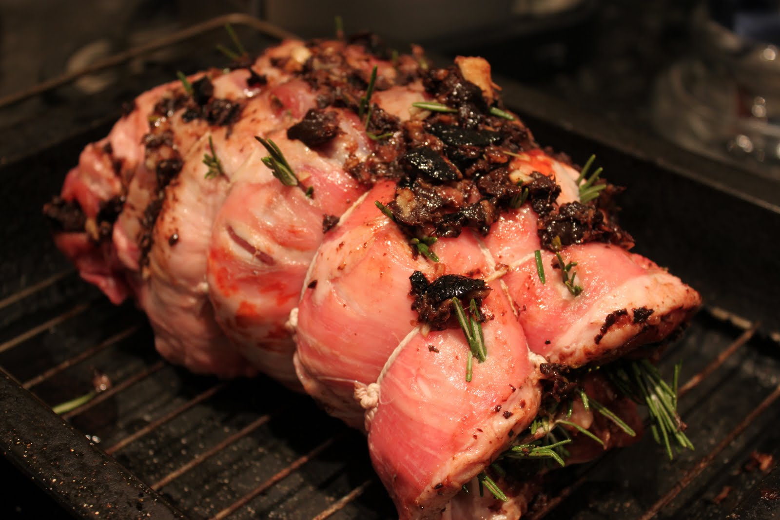 Culinary Conquests Roasted Shoulder of Lamb with an Olive and Anchovy Rub