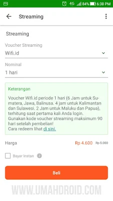 Daftar Harga Voucher Wifi ID Murah