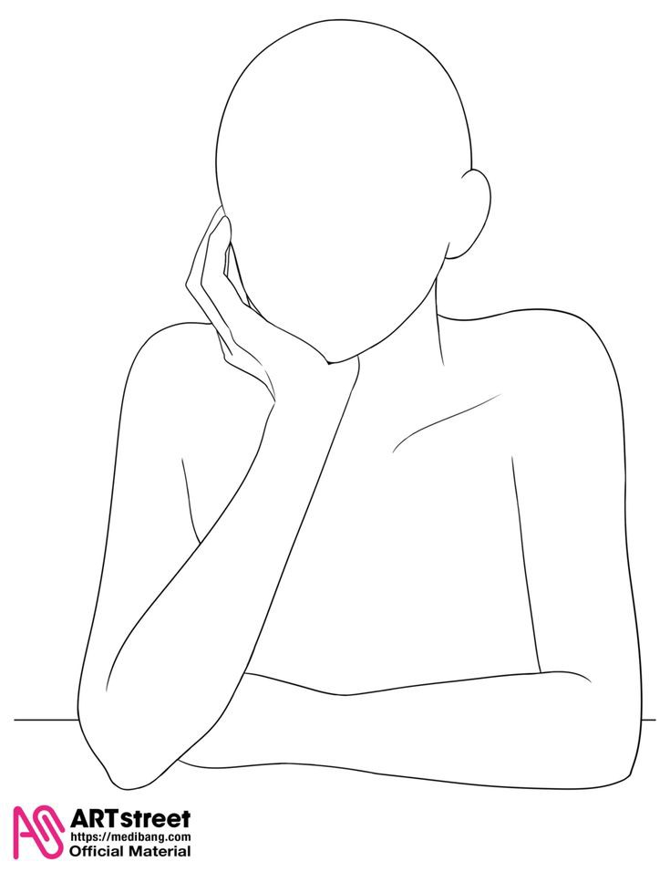 Kumpulan Mentahan Sketsa Gambar Manusia Anime Simpel dan Mudah Editor jpg (735x956)