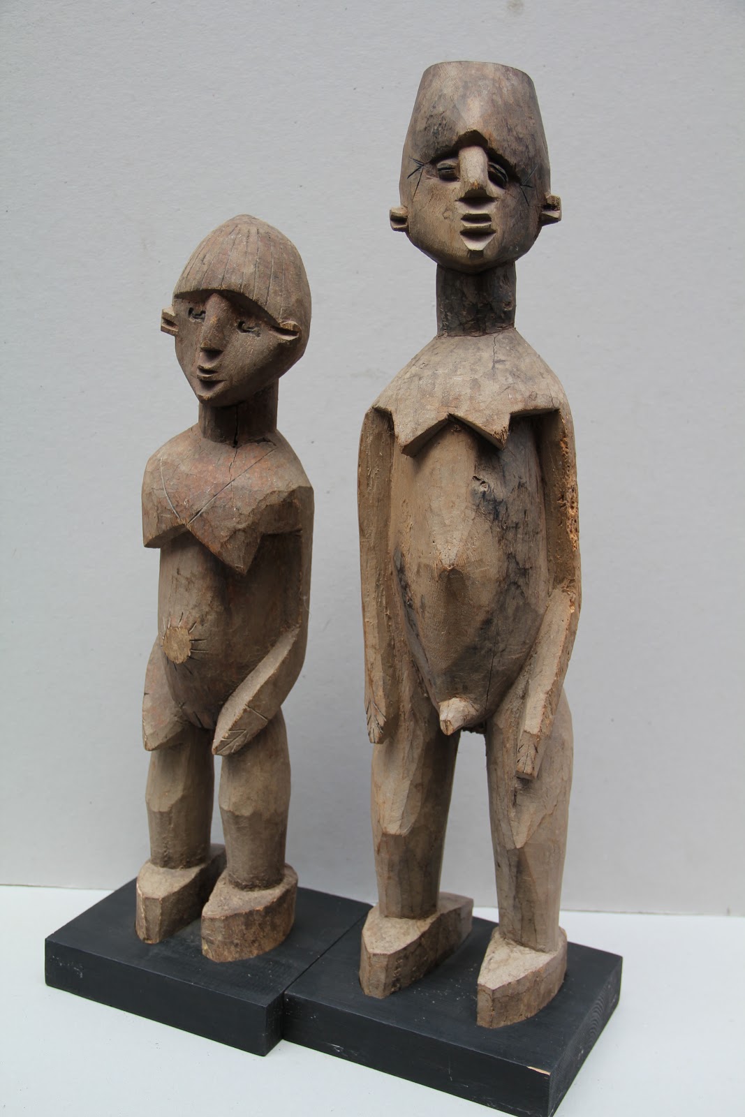 Couple Statue Lobi 46 et 53cm VENDU Galerie Mémoires Peinture