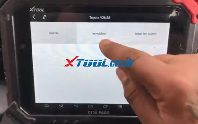 Toyota Innova Crysta H Chip add spare key via XTOOL X100 PAD2  02