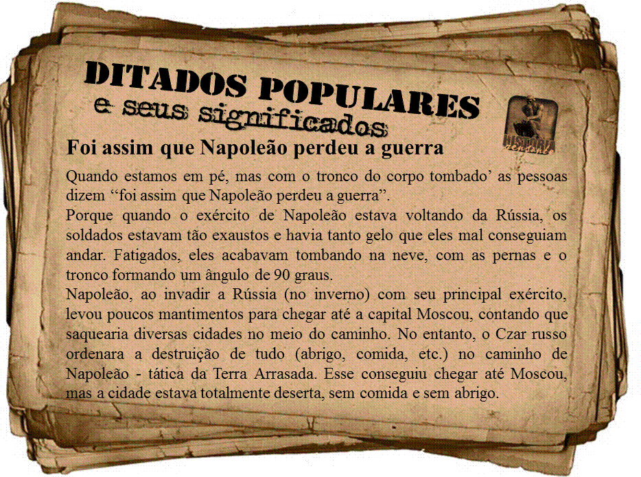 História Pensante Ano X Ditados populares