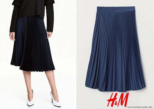 Crown Princess Victoria wore HM Pleated skirt