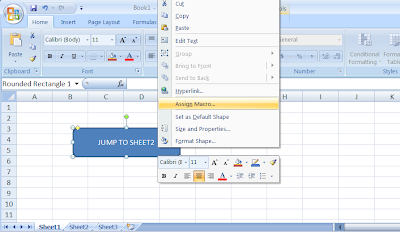 Assign Macro in MS Excel